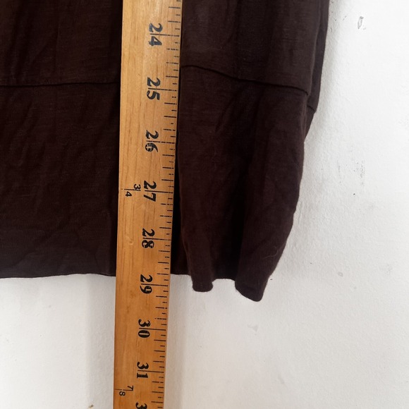 Women Blouse Tops XL V Neck Lightweight Brown Blouse Jones New York Sport - Picture 5 of 11